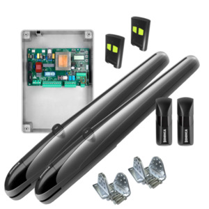 Beninca: B-BOB3024E.P-BK - Black Edition - 24 V/DC Swing Gate Kit (includes 2x B-BOB3024E, 1x B-BRAINY24, 1x B-PUPILLA, 2x B-TO.GO2VA & 2x B-BSR)