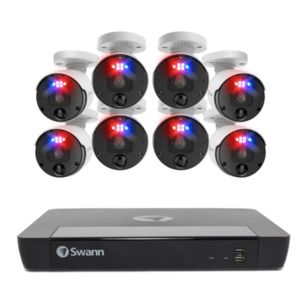 Ip Surveillance Kits: Swann NVR16-8580 4TB / 8x NHD-1200BE Enforcer Bullet IP Digital Still Cameras