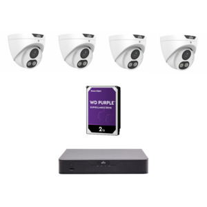 Uniview UNV8MPTGIPKIT3 8MP Tri-Guard IP CCTV Kit – Includes 1 * NVR501-08B-P8 NV