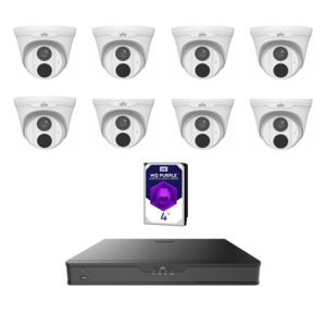 Ip Surveillance Kits: Uniview UNV6MPIPKIT4-L EasyStar 6MP IP CCTV Kit Includes 1 * NVR502-16B-P16 NVR