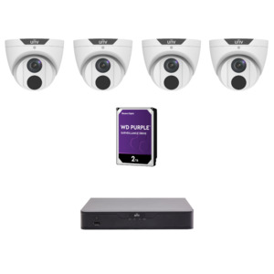 Uniview UNV6MPIPKIT3-L EasyStar 6MP IP CCTV Kit – Includes 1 * NVR501-08B-P8 NVR