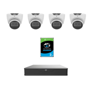 Uniview UNV6MPIPKIT2-P Prime 6MP IP CCTV Kit – Includes 1 * NVR501-04B-P4 NVR (2