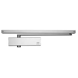 Door Closers: 726 Series Size 2-6 Slide Rail Closer Adjustable BC Clip-on Cover Silver