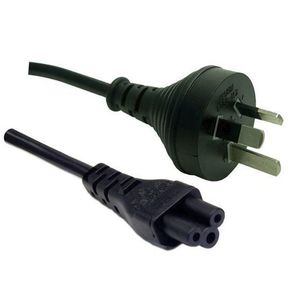 C-POWERNC1 - 3 Pin Power Lead (M) to C5 Clover (M) 1m Power Cable - Bulk
