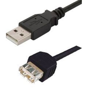 Leads: AK-300202-050-S - Digitus USB 2.0 Type A (M) to USB Type A (F) 5m Extension Cable