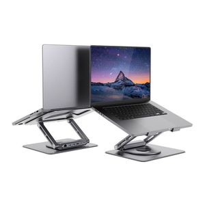 Usb Hubs Docking: MB-STD-S12GRY - mbeat Stage S12 Rotating Laptop Stand with USB-C Docking Station - Space Grey