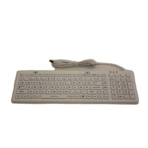 Keyboards Mice: Inputel SK312 Silicone Keyboard White IP68 - USB