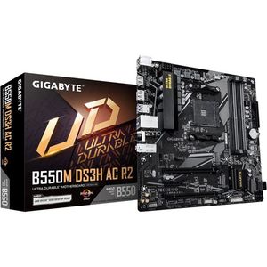 Pc Components: Gigabyte B550M DS3H AC R2 mATX AM4 DDR4 Motherboard