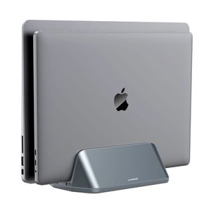 Mobiles Accessories: MB-STD-S5GRY - mbeat Stage S5 Adjustable Dual Bay Tablet, Laptop and MacBook Vertical Stand (Space Grey)