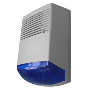 Sirens Strobes: SS-101NZ - High Power Siren with Battery Backup & Flash Light Battery Included