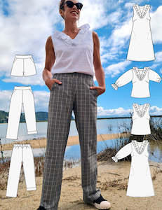 Bundle: Pattern bundle - Flounce Dress|Top & the Classic Pant|Short