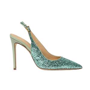 Pumps: Andy - Green Glitter
