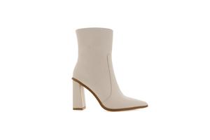 Heeled Boots: Mirie - Ivory