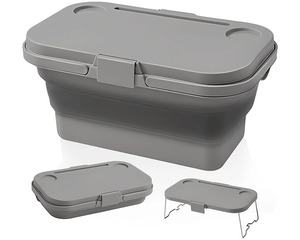 Collapsible Picnic Basket with Lid
