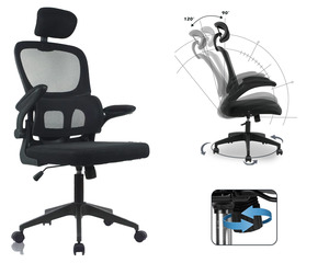 Office Chair Back Office Chair - Black