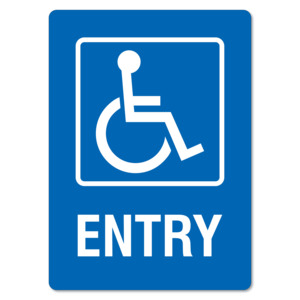 Disabled Entry Sign