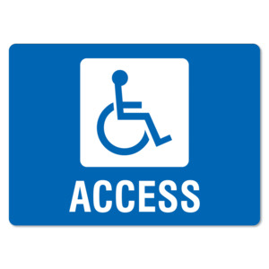 Products: Wheelchair Access Sign