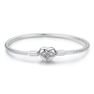 Bracelets: Heart Infinity Snake Chain Bracelet