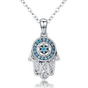 Necklaces: Hamsa Hand Pendant Necklace