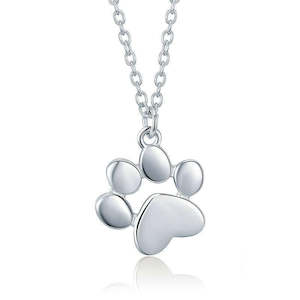 Necklaces: Paw Print Pendant Necklace