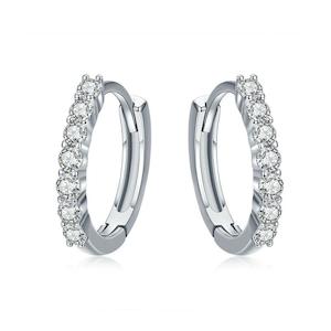 Earrings: Dazzling Round Hoop Earrings
