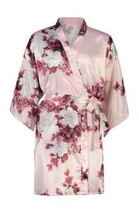 Flower Girl Robes: Isla Floral Mini Flower Girl Robe - Blush
