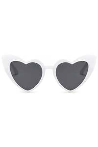New: Love Heart Glasses - White