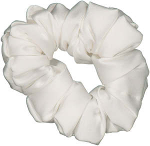 Accessories: Luxe Scrunchie - White