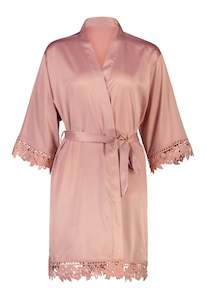 Flower Girl Robes: Misha Mini Flower Girl Robe - Dusty Rose