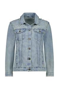 Denin Jackets: Bridal Pearl Denim Jacket