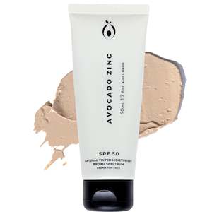 Avocado Zinc SPF 50 Natural Tinted Moisturiser