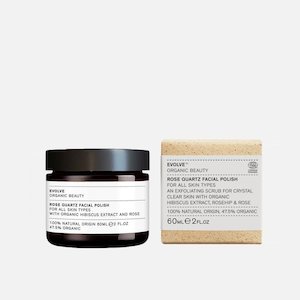 Exfoliants: EVOLVE Organic Beauty Rose Quartz Facial Polish 60ml