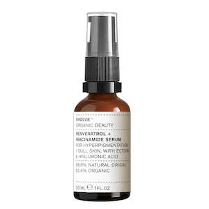 Serums: EVOLVE Organic Beauty Resveratrol & Niacinamide Serum