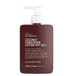 We Are Feel Good Coconut Sunscreen SPF50+ 400ml Pump