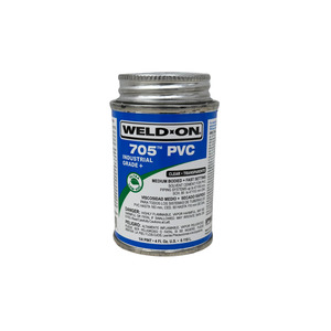 Spa Pool Glue And Primer: WeldOn 705 PVC 1/4 pint clear (118mls)