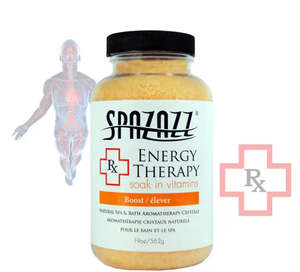 Aromatherapy: Spazazz Crystals RX Energy Therapy (Boost) 19oz/562g
