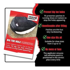 Trainer Armour Big Toe Hole Preventer Pack