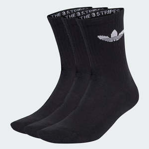 Clothing: Adidas Cushioned Crew Socks 3 Pairs - Black