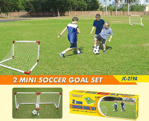 Sports Gear Football Accessories: OUTDOOR PLAY TWIN FOOTBALL GOAL SET