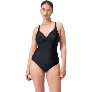 Speedo’s Women's Shaping Cross Knot Swimsuit – Black