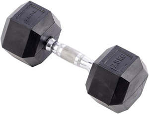York Hexagonal Rubber Dumbbell 3 kg