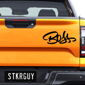 Frontpage: Boss Calligraphy Decal Sticker