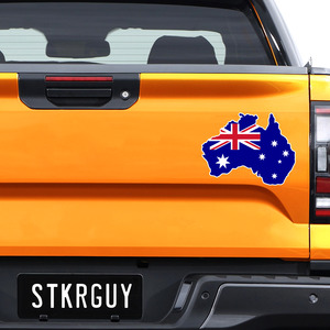 Frontpage: Australia Flag Map Decal Sticker