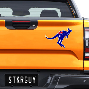 Australia Flag Kangaroo Decal Sticker