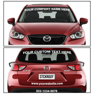 Customised Decals: Vehicle Signage Banner Package