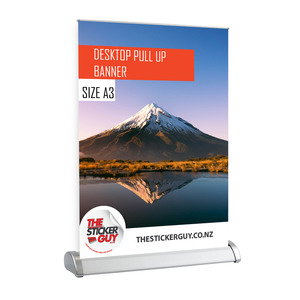 Customised Decals: A3 Mini Pull up/ Roll Up Banner