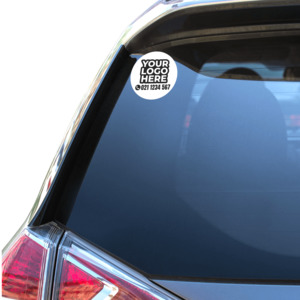 Custom Stickers: Business Logo Vinyl Stickers Round