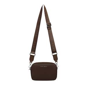 Plunder with Branded Webbed Strap in Cocoa by Status Anxiety