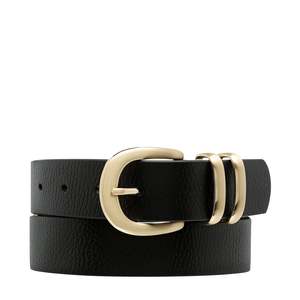 Belts: Let it Be Belt- Black/Gold by Status Anxiety
