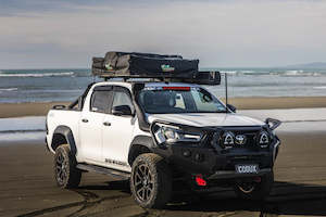 Accessories: Rockarmor Gt Steel Hoop Bullbar to suit Toyota Sr Hilux 2020-2024 (Full Bar Replacement)